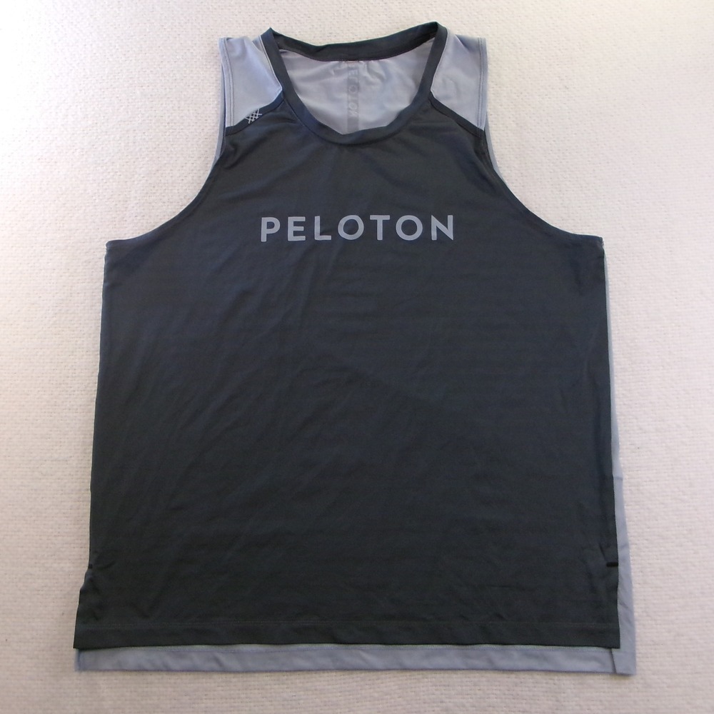 Rhone Peloton Womens Large Swift Tank Top Gray Sleeveless Performance SU121-RHN
